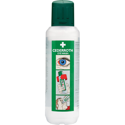 Cederroth Eyewash Solution, Full Bottle, 500 ml-(Bottle)