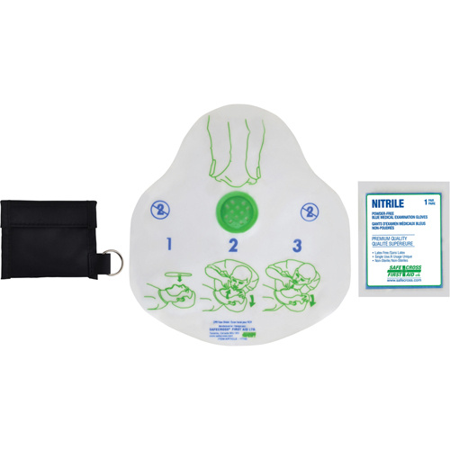 Safecross 17763 CPR Faceshield Kits CPR Faceshield Kits, Single Use Faceshield, Class 2 - Each