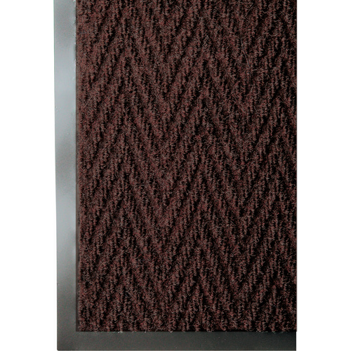 Mat Tech 15M318SM-2 Chevron Matting, Scraper/Wiper, 2' x 3' x 5/16", Pebble Brown-(Each)
