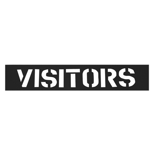 C.H. Hanson 12435 Parking Lot Stencils, English, 12"-(Each)