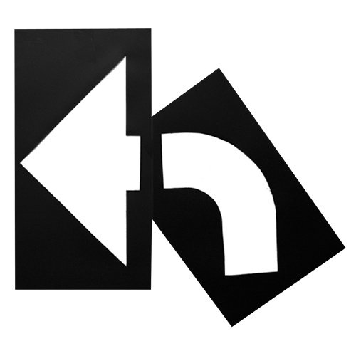 C.H. Hanson 12437 Parking Lot Stencils, English, 8" x 27"-(Each)