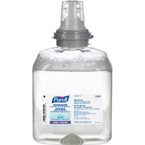 Purell 5395-02-CAN00 TFX™ Advanced Moisturizing Foam Hand Sanitizer TFX™ Advanced Moisturizing Foam Hand Sanitizer, 1200 ml, Cartridge Refill, 70% Alcohol - Each