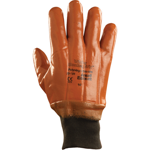 Ansell 2319111100 Winter Monkey Grip 23-191 Glove, 10/X-Large, PVC Coating, PVC Shell-(Pair)