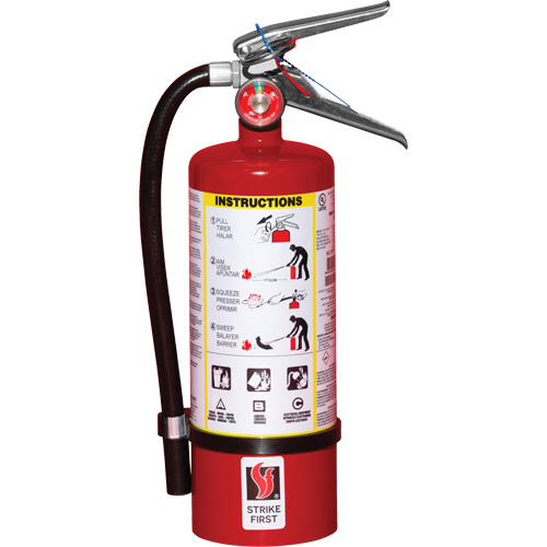 Strike First Corporation SFABC310VB Fire Extinguisher Fire Extinguisher, ABC, 5 lbs. Capacity - Each
