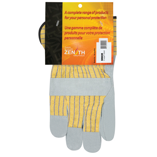 Zenith Safety Products Superior Quality Fitters Gloves Superior Quality Fitters Gloves, X-Large, Split Cowhide Palm, Cotton Inner Lining - Pair