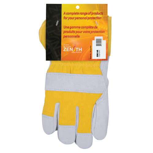 Zenith Safety Products Winter-Lined Fitters Gloves Winter-Lined Fitters Gloves, Large, Split Cowhide Palm, Boa Inner Lining - Pair