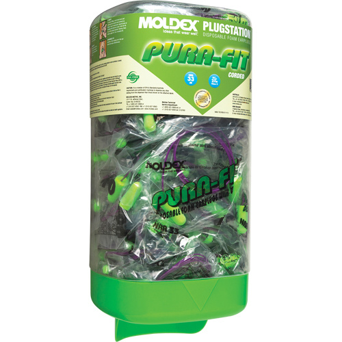 Moldex 6882 PlugStation® with Corded Pura-Fit® Earplugs PlugStation<sup>®</sup> with Corded Pura-Fit<sup>®</sup> Earplugs - Box of 150 Pairs