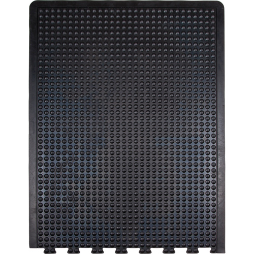 Zenith Safety Products Anti-Fatigue Dome Matting Anti-Fatigue Dome Matting, Bubbled, 3' x 4' x 1/2", Black, Rubber - Each