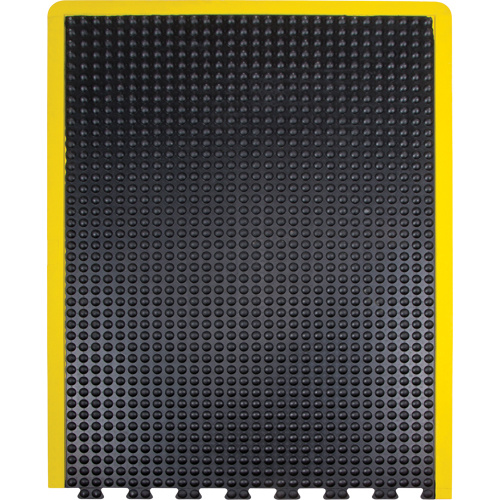 Zenith Safety Products Anti-Fatigue Dome Matting Anti-Fatigue Dome Matting, Bubbled, 3' x 4' x 1/2", Black, Rubber - Each