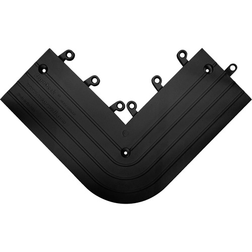 Wearwell 560.78X6X15X15BK-CS4 ErgoDeck® Mat Outside Corner No. 560 ErgoDeck<sup>®</sup> Mat Outside Corner No. 560 - Case of 4