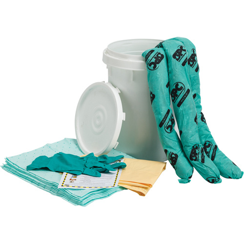 SPC SKH-BKT Spill Kit Spill Kit, Hazmat, Pail, 10 US gal. Absorbancy - Each