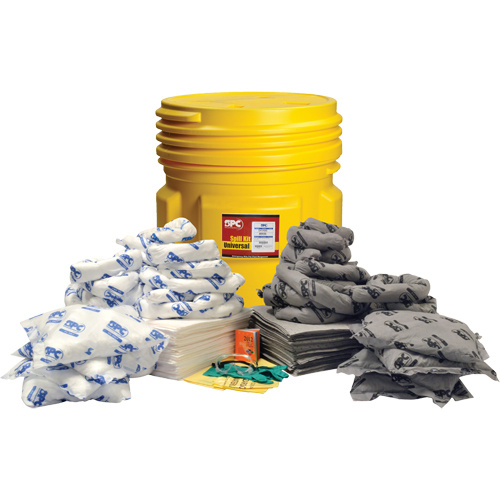 SPC SKMA-95 Mixed Application Spill Kits Mixed Application Spill Kits, Universal, Drum, 75 US gal. Absorbancy - Each