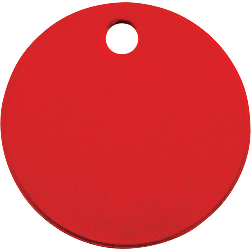 C.H. Hanson 43145 Blank Tags, Aluminum, 1.5" dia-(Pack of 5)