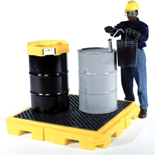 Ultratech 9630 Spill Pallet Plus Without Drain Spill Pallet Plus Without Drain, 75 gal. Spill Capacity, 62" x 62" x 8.75" - Each