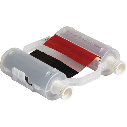 Brady B30-R10000-KR-16 Printer Ribbon Printer Ribbon, 4.33" x 16", Black/Red - Each