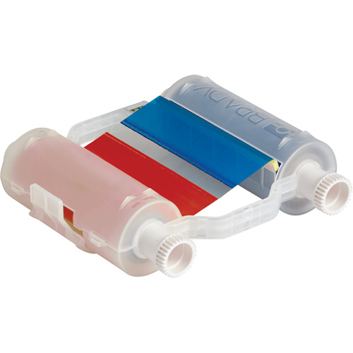 Brady B30-R10000-RB-16 Printer Ribbon Printer Ribbon, 4.33" x 16", Blue/Red - Each