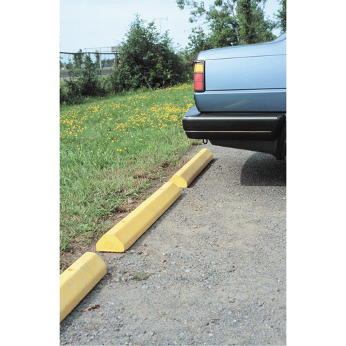 Plastic Recycling 4CS-YL Car Stops Car Stops, Plastic, 4' L, Yellow - Each