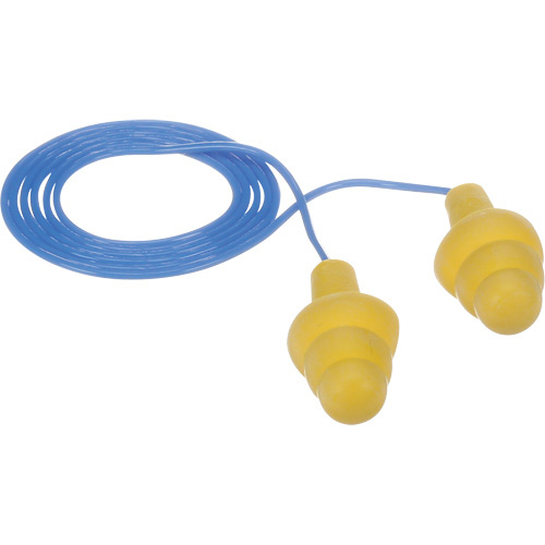 3M 340-4004 E-A-R Ultrafit Premolded Earplugs, Corded, Bulk - Polybag, 25 dB NRR, One-Size-(Box of 100)
