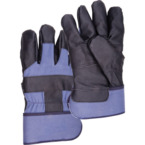 Zenith Safety Products Blue Winter-Lined Work Gloves Blue Winter-Lined Work Gloves, Large, Grain Furniture Palm, Cotton Fleece Inner Lining - Pair