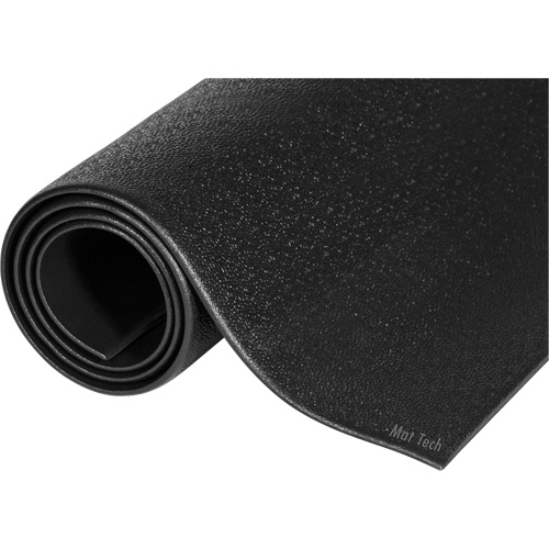 Mat Tech CKR0036BKSM-4 Comfort-King Mats, Smooth, 3' x 4' x 3/8", Black, Sponge - (Each)