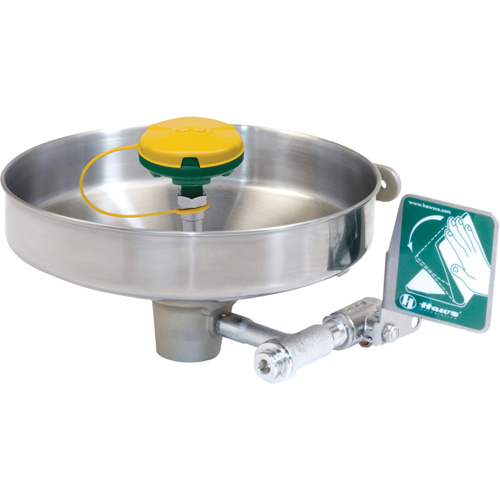 Haws 7360B-7460B Axion Eye/Face Wash Station, Wall-Mount Installation, Stainless Steel Bowl-(Each)