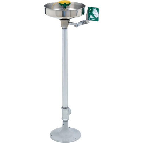 Haws 7361-7461 Axion Eye/Face Wash Station, Pedestal Installation, Stainless Steel Bowl-(Each)