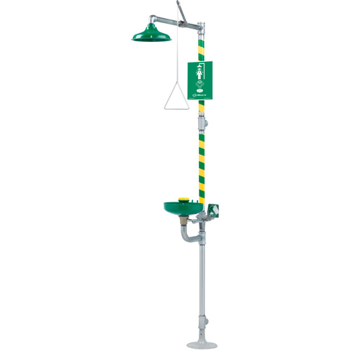 Haws 8320-8325 Combination Emergency Shower and Eye/Face Wash Stations, Pedestal-(Each)