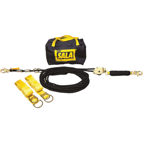 3M DBI Sala Fall Protection 7600705 Sayfline™ Horizontal Lifeline System Sayfline™ Horizontal Lifeline System, 60', Kernmantle, Swivel - Each