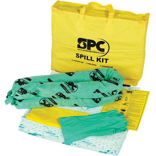 SPC SKH-PP Economy Spill Kit Economy Spill Kit, Hazmat, Bag, 4 US gal. Absorbancy - Each