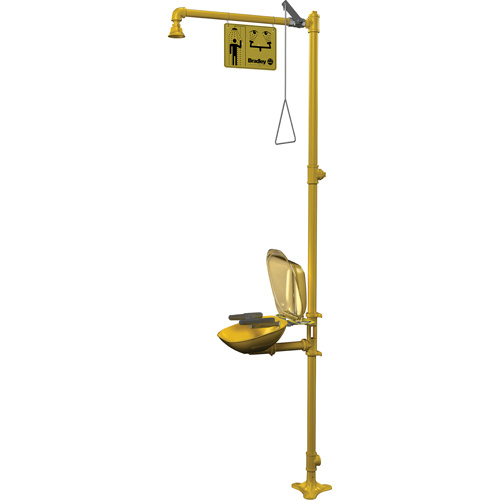 Bradley S19314PDCFW Halo Combination Emergency Shower & Eyewash Station-(Each)