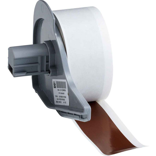 Brady M7C-1000-595-BR Indoor-Outdoor Label Printer Tape Indoor-Outdoor Label Printer Tape, Vinyl, Brown, 1" Width - Each