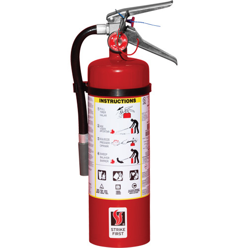 Strike First Corporation SFABC340VB Fire Extinguisher Fire Extinguisher, ABC, 5 lbs. Capacity - Each