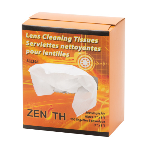 Zenith Safety Products Lens Cleaning Tissues Lens Cleaning Tissues, 5" x 8", 300 /Pkg. - Pack of 300