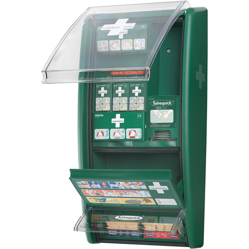 Safecross 01206 Cederroth Wall Panel First Aid Kit Cederroth Wall Panel First Aid Kit, Class 1 Medical Device, Station - Each