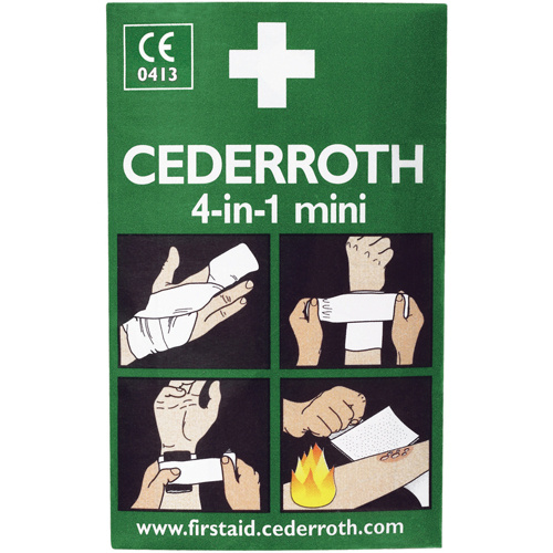 Cederroth 4-in-1 Bloodstopper Cederroth 4-in-1 Bloodstopper, 5" L x 3" W - Each