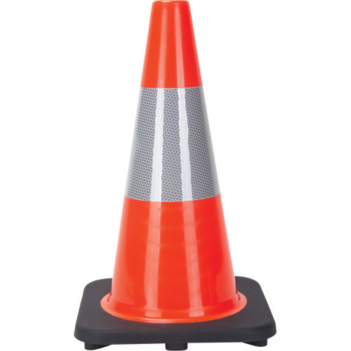 Zenith Safety Products Traffic Cone Traffic Cone, 18", Orange, 6" Reflective Collar(s) - Each