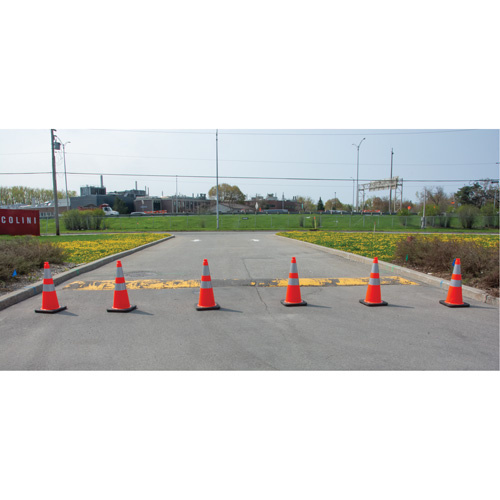 Zenith Safety Products Traffic Cone Traffic Cone, 28", Orange, 4" & 6" Reflective Collar(s) - Each