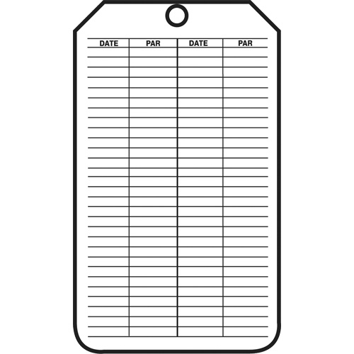 Accuform Signs FRMGT207CTP Inspection Tags, Cardstock, 3-1/8" W x 5-7/8" H, French-(Pack of 25)