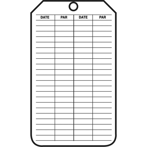 Accuform Signs FRTRS307CTM Inspection Tags, Cardstock, 3-3/8" W x 5-7/8" H, French-(Pack of 5)