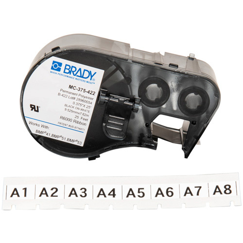 Brady M4C-375-422 Label Maker Cartridge, Black-(Each)