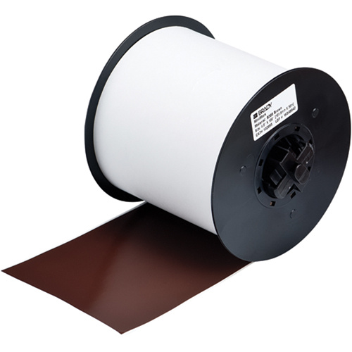 Brady 115759 B-595 Indoor/Outdoor Grade Printer Tape, Vinyl, Brown, 100" Width-(Each)