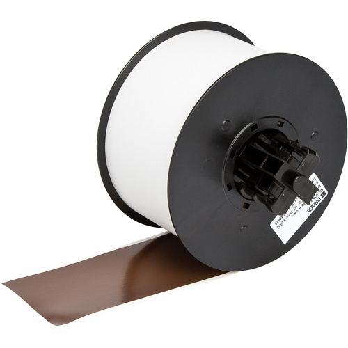 Brady 115760 B-595 Indoor/Outdoor Grade Printer Tape, Vinyl, Brown, 100" Width-(Each)