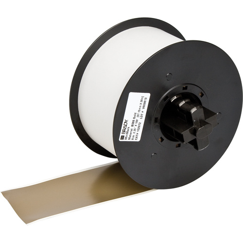 Brady 115756 B-595 Indoor/Outdoor Grade Printer Tape, Vinyl, Gold, 100" Width-(Each)