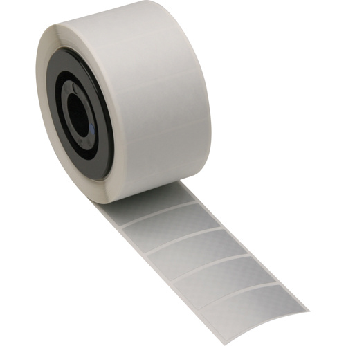 Brady 52148 B-438 Tamper-Evident Printer Tape, Polyester, Silver, 1" Width-(Each)