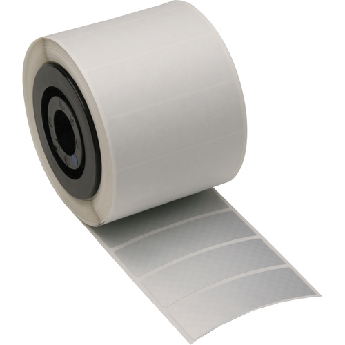 Brady 52149 B-438 Tamper-Evident Printer Tape, Polyester, Silver, 1" Width-(Each)