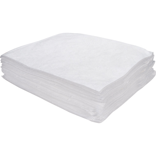 Zenith Safety Products Premium Meltblown Sorbent Pads Premium Meltblown Sorbent Pads, Oil Only, 15" x 17", 8 gal. Absorbancy - Pack of 25
