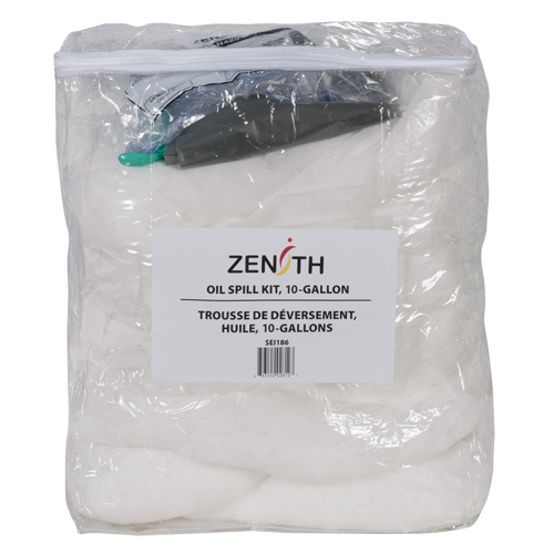 Zenith Safety Products  Premium Truck Spill Kit, Oil Only, Bag, 10 US gal. Absorbancy - Each