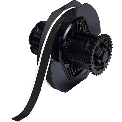 Brady B30C-500-595-BK Indoor-Outdoor Label Printer Tape Indoor-Outdoor Label Printer Tape, Vinyl, Black, 0.5" Width - Each