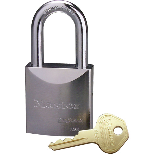 Master Lock 7050 Padlocks Padlocks, Keyed Different, Hardened Steel, 2" Width - Each