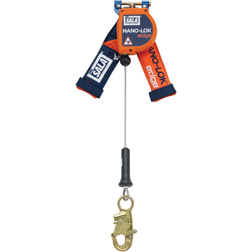3M DBI Sala Fall Protection 3500219 Nano-Lok™ Edge Self-Retracting Lifeline Nano-Lok™ Edge Self-Retracting Lifeline, 8', Stainless Steel, Stationary - Each
